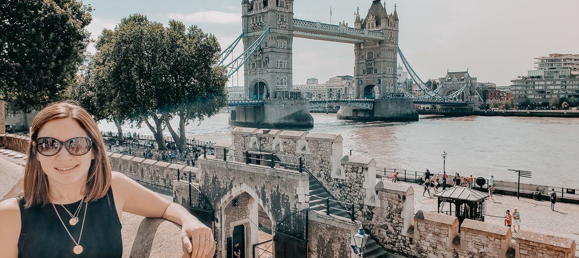 Girl standing in front of Tower Bridge - Finding Your Passion 1