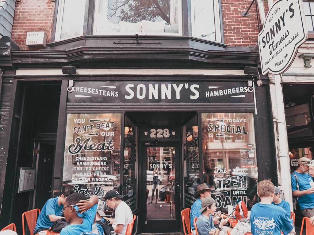 exterior of Sonny's cheesesteak restaurant - 2 days in Philadelphia