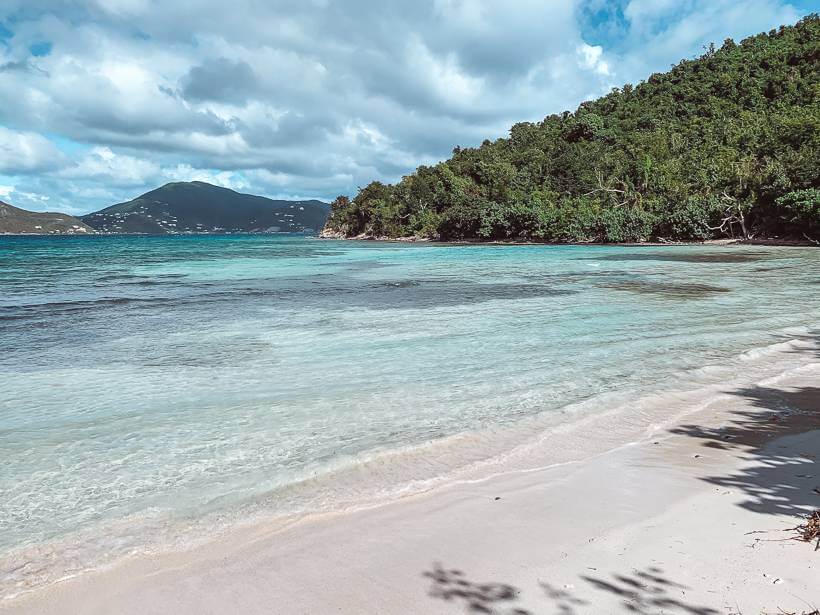 Ultra calm water of Brown Bay - St John Hiking Trails