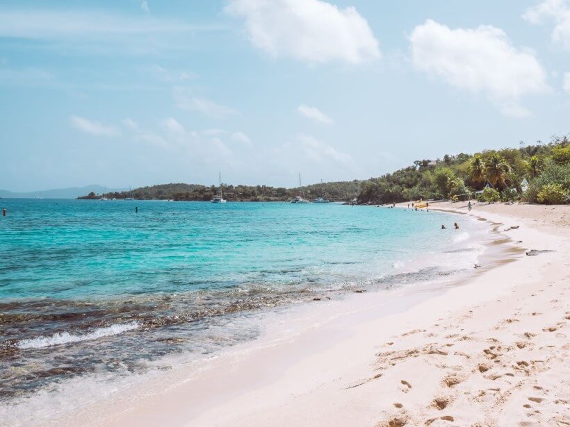view of pristine waters of lengthy honeymoon beach