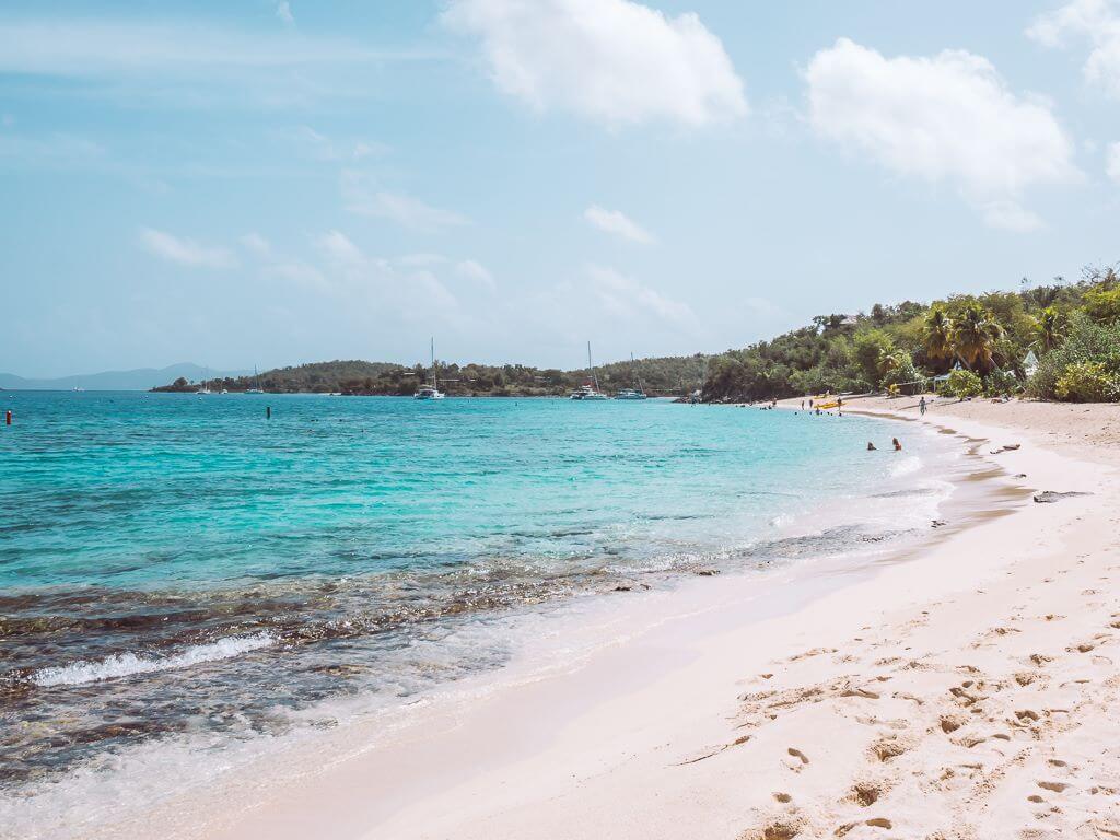 Honeymoon Beach is one of the best stops during a St Thomas to St John day trip