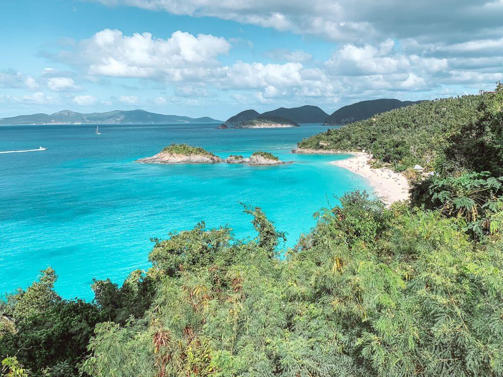 Trunk Bay Overlook on North Shore Road - St Thomas to St John day trip