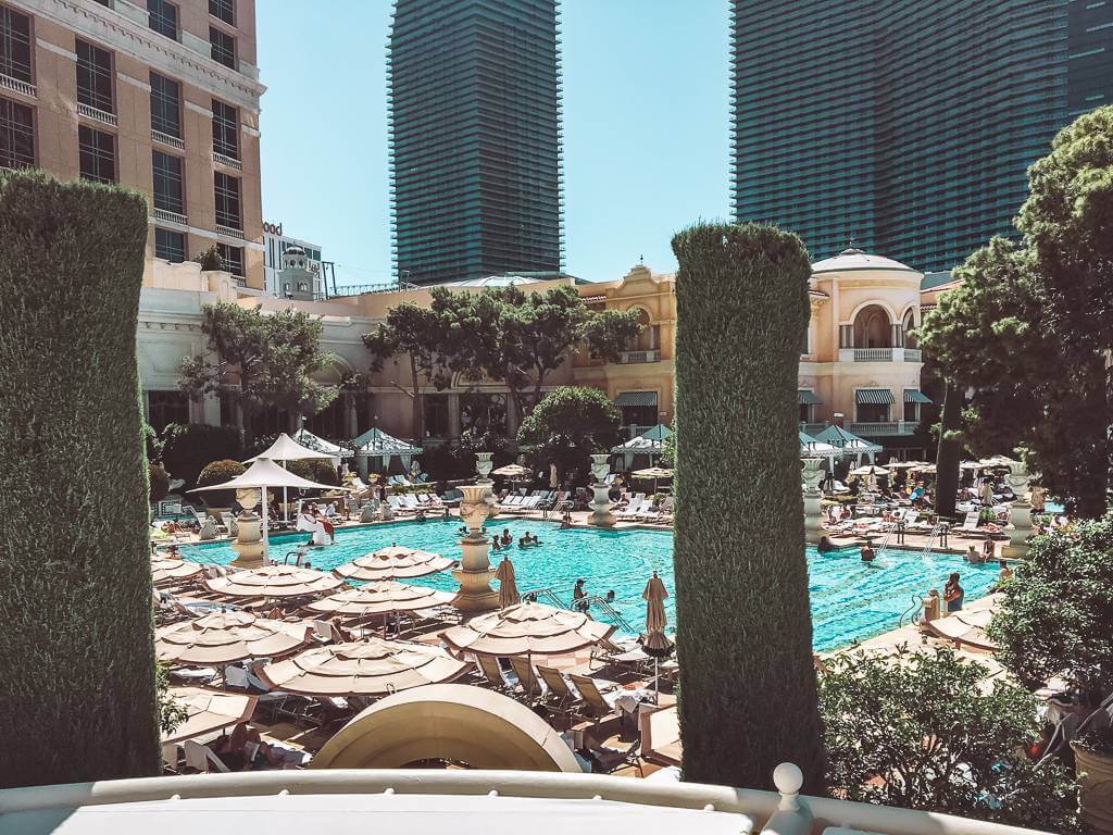 Pool at the Bellagio Hotel in Las Vegas
