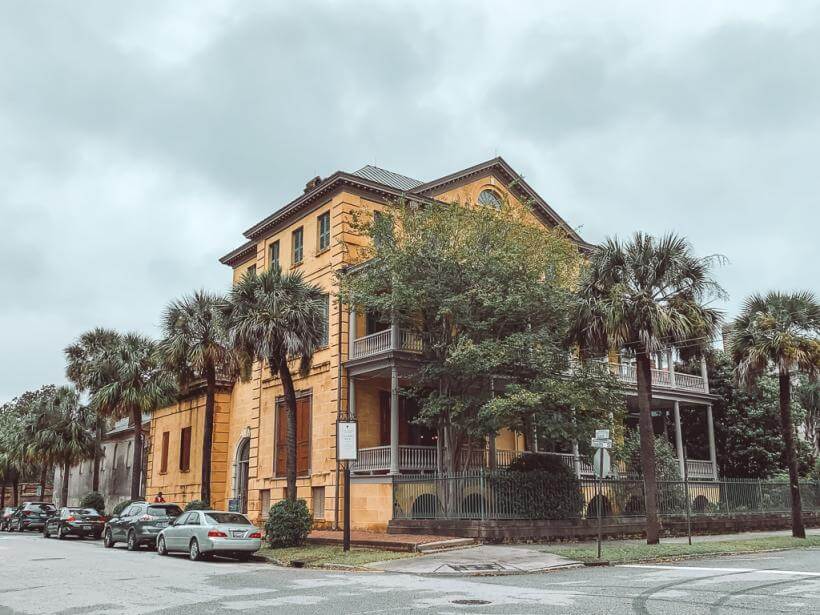 yellow exterior of the Aiken-Rhett House Museum - 3 days in Charleston