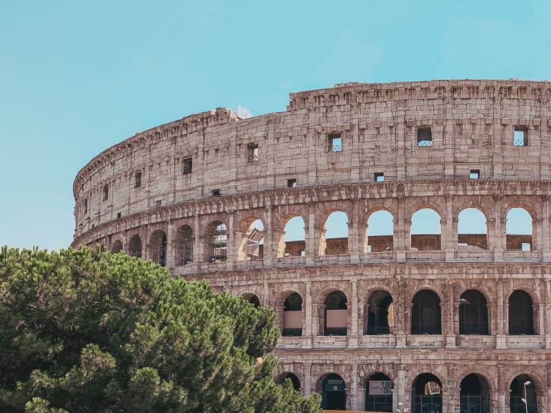 Ruins of Colosseum in Rome - 10 day trip to Italy