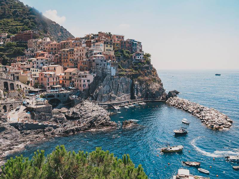 View of Manarola in Cinque Terre