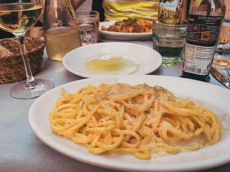 Dining near the Spanish Steps in Rome, Italy