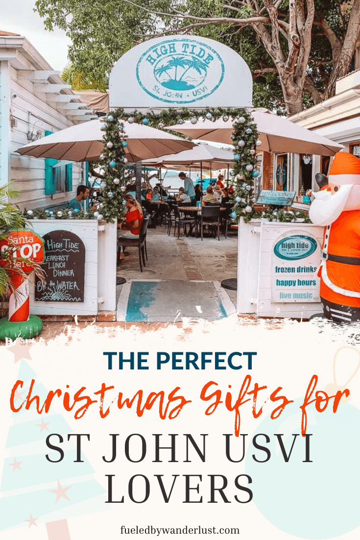 Saint John in the US Virgin Islands is known to cast a love spell on all who visit. If you are Christmas shopping for people who have fallen hopelessly in love with St John USVI, this is the perfect list for you. These St John themed Christmas gift ideas include something for everyone, whether they are headed back to the islands or remembering them from home. Your friends and family will love these gifts, including clothing, restaurant gift cards, snorkel gear, and more!