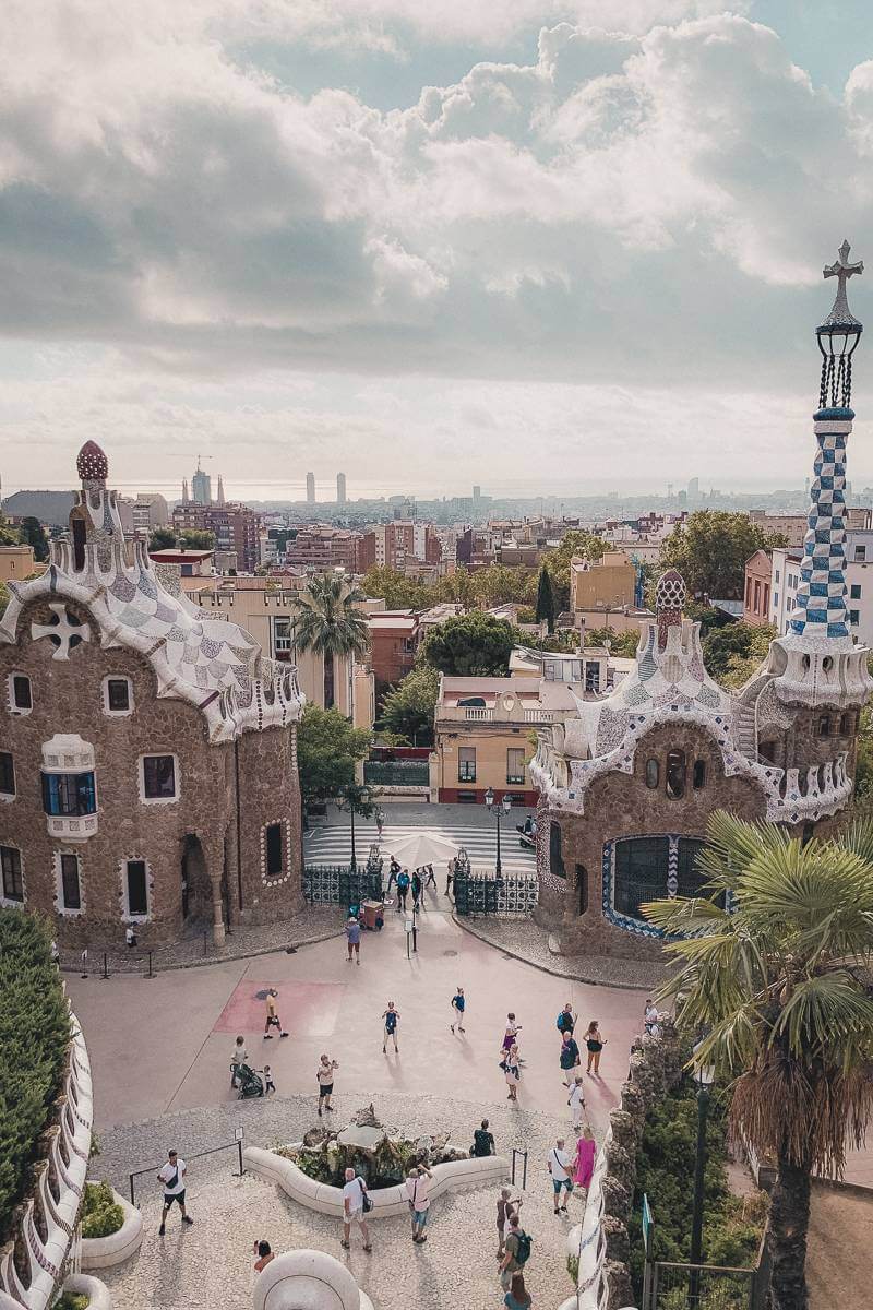 View of Barcelona from Parque Guell during a 2 day itinerary
