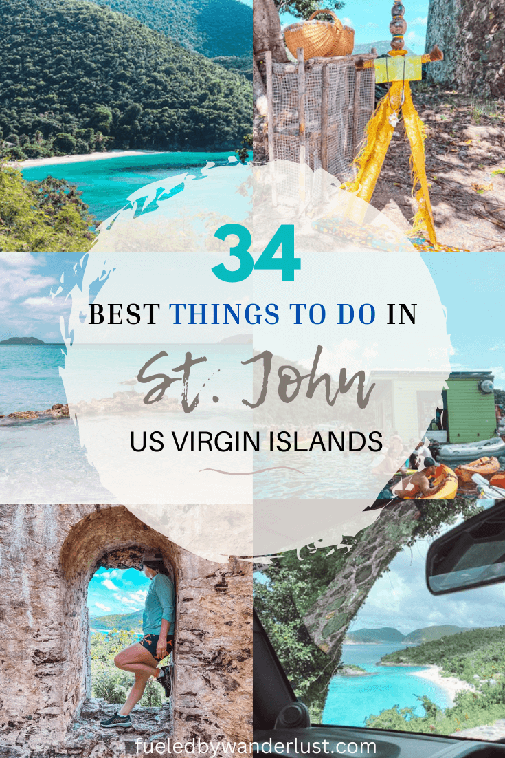 All the best things to do in St. John in the US Virgin Islands, from beaches to hiking. It may be a small island, but there is plenty to do in St. John USVI, from key lime pie to kayaking, shopping, and beach bars. Spend the day at Trunk Bay or get on the water for a sunset sail.  Whether you're on a family vacation or honeymoon in St. John, you will not get bored of the many things to do on this Caribbean island.