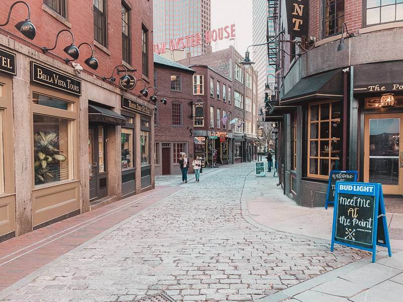 stone streets in downtown Boston - 2022 New Year's Goals