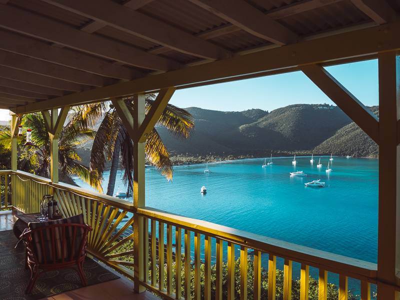 View of Magens Bay from Airbnb on St. Thomas