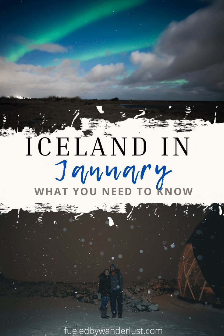 Complete guide to visiting Iceland in January. Includes what to wear and managing road conditions during an Iceland winter trip. Of course, there are some beautiful places in Iceland that are especially epic in winter, like a bright blue ice cave and the black sand beaches. January is also an excellent time for a northern lights sighting in Iceland.