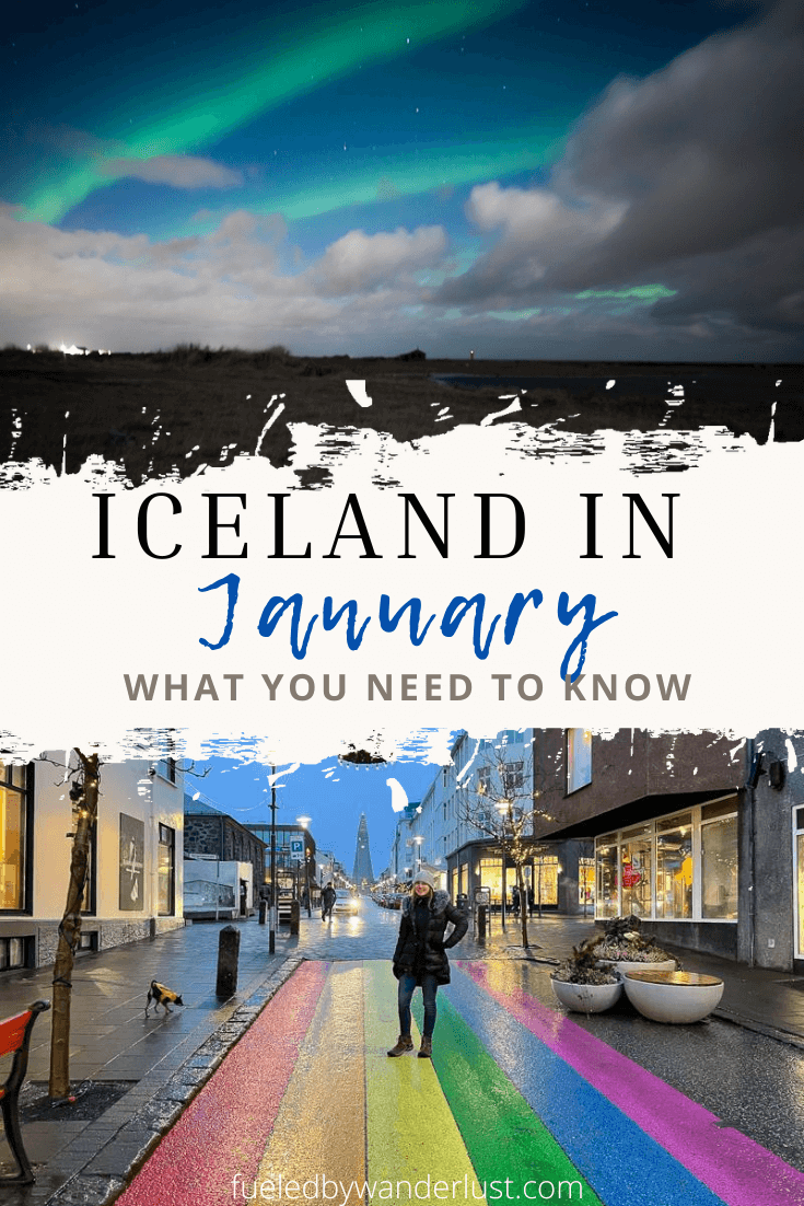 Complete guide to visiting Iceland in January. Includes what to wear and managing road conditions during an Iceland winter trip. Of course, there are some beautiful places in Iceland that are especially epic in winter, like a bright blue ice cave and the black sand beaches. January is also an excellent time for a northern lights sighting in Iceland.