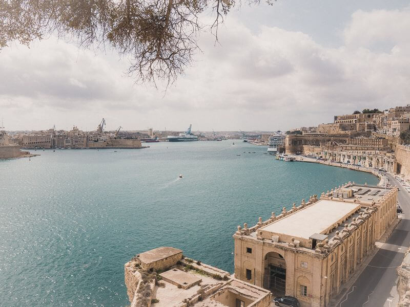 view of Grand Harbour - solo travel malta