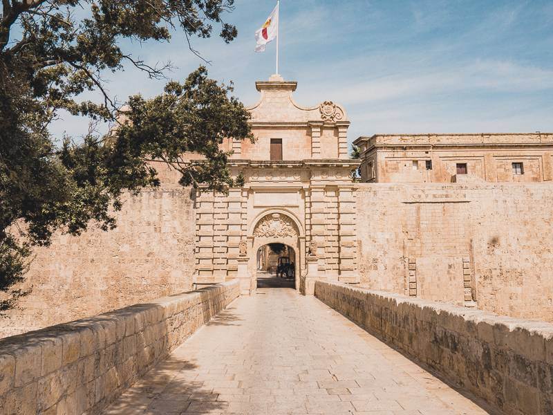 Entrance to the walled city of Mdina