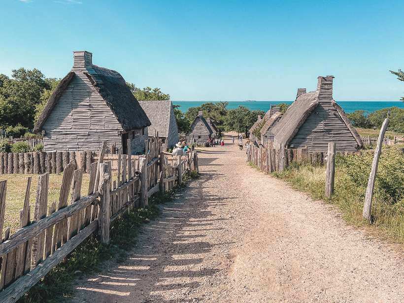 Pilgrim village in Plymouth, MA