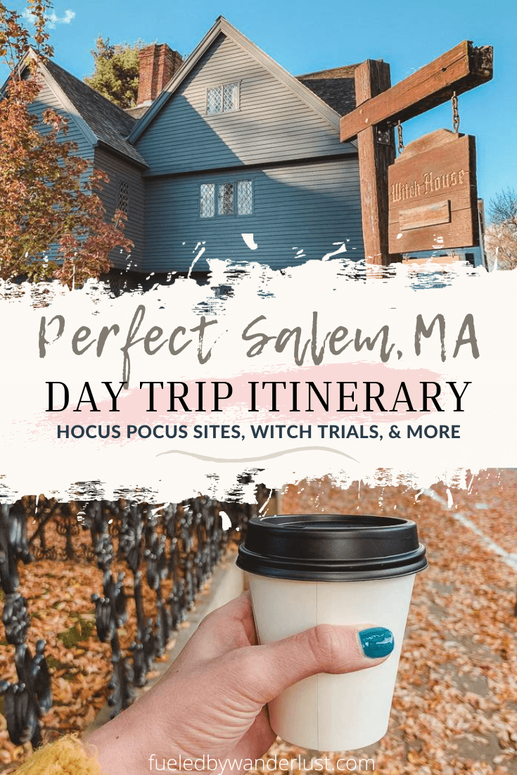 The best things to do when visiting Salem, MA in just one day.  This itinerary is perfect for a spooky Salem trip in the fall, and delivers the ultimate cozy vibes.  Whether you travel to Salem in June or October, this itinerary guarantees the perfect day!