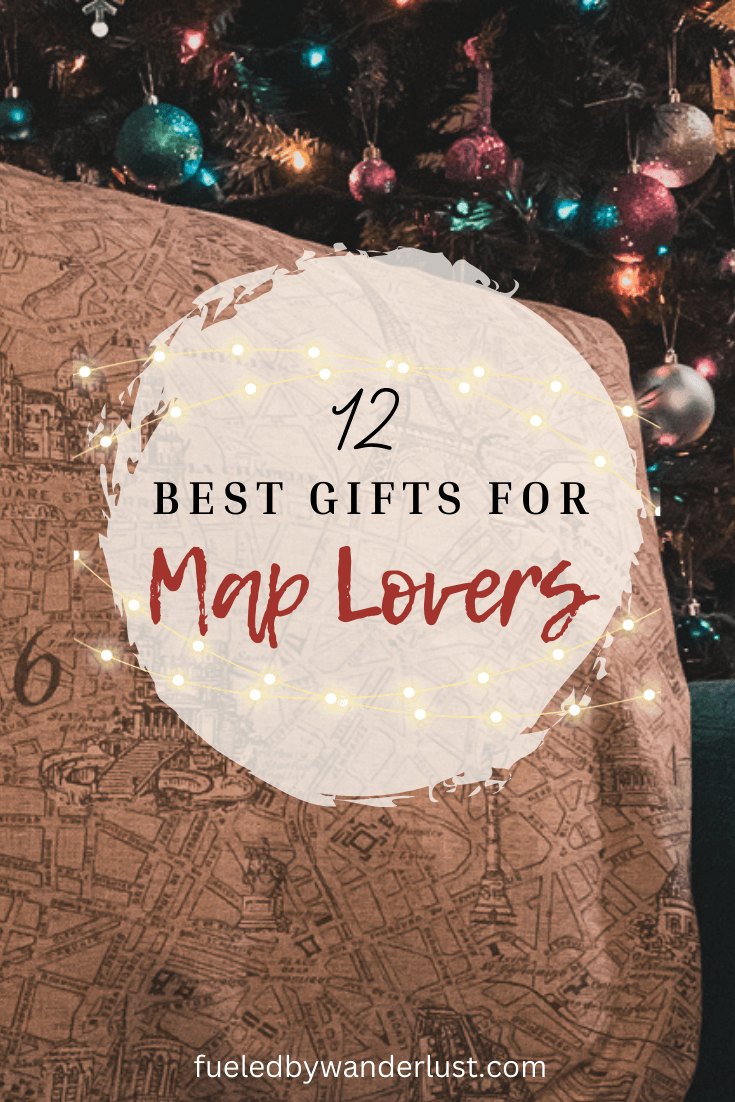 12 ideas for creative, thoughtful, and stylish gifts for map lovers. These gifts will definitely serve as travel inspiration for the travel lovers in your life, and will keep them daydreaming about future trips. Any travel lover would be excited to receive one of these amazing world map gift ideas! Features everything from map inspired apparel to map decor to jewelry.