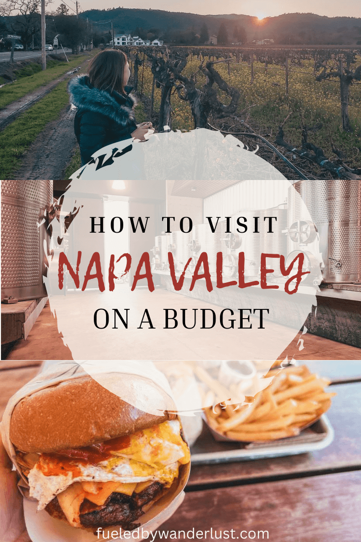 Top tips for planning a Napa Valley vacation on a budget. How to afford the best things to do in Napa Valley for less, especially choosing wineries, seeing beautiful vineyard views, dining out, and where to stay. Whether traveling for a bachelorette party, honeymoon, or vacation, these tips can help make visiting Napa Valley wineries more affordable.